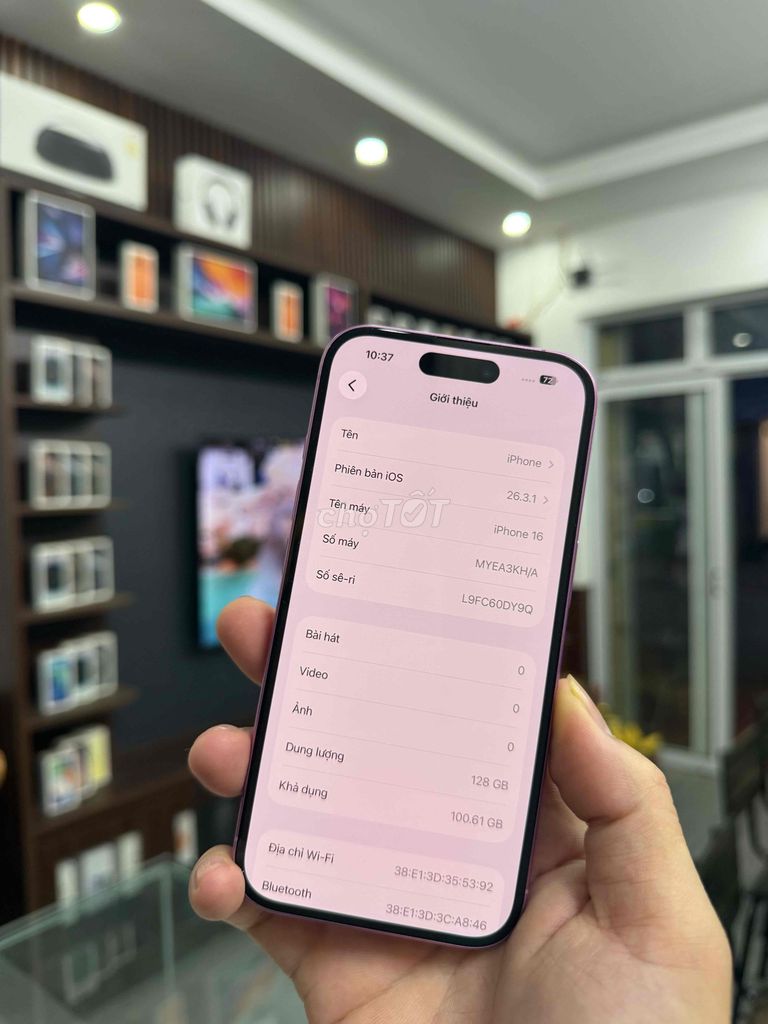 iPhone 16 128GB Tím Qte có khay sim zin áp P90. Mua bán Điện thoại tại Quận Cầu Giấy Hà Nội được đăng bởi Luyệnnn hình 1