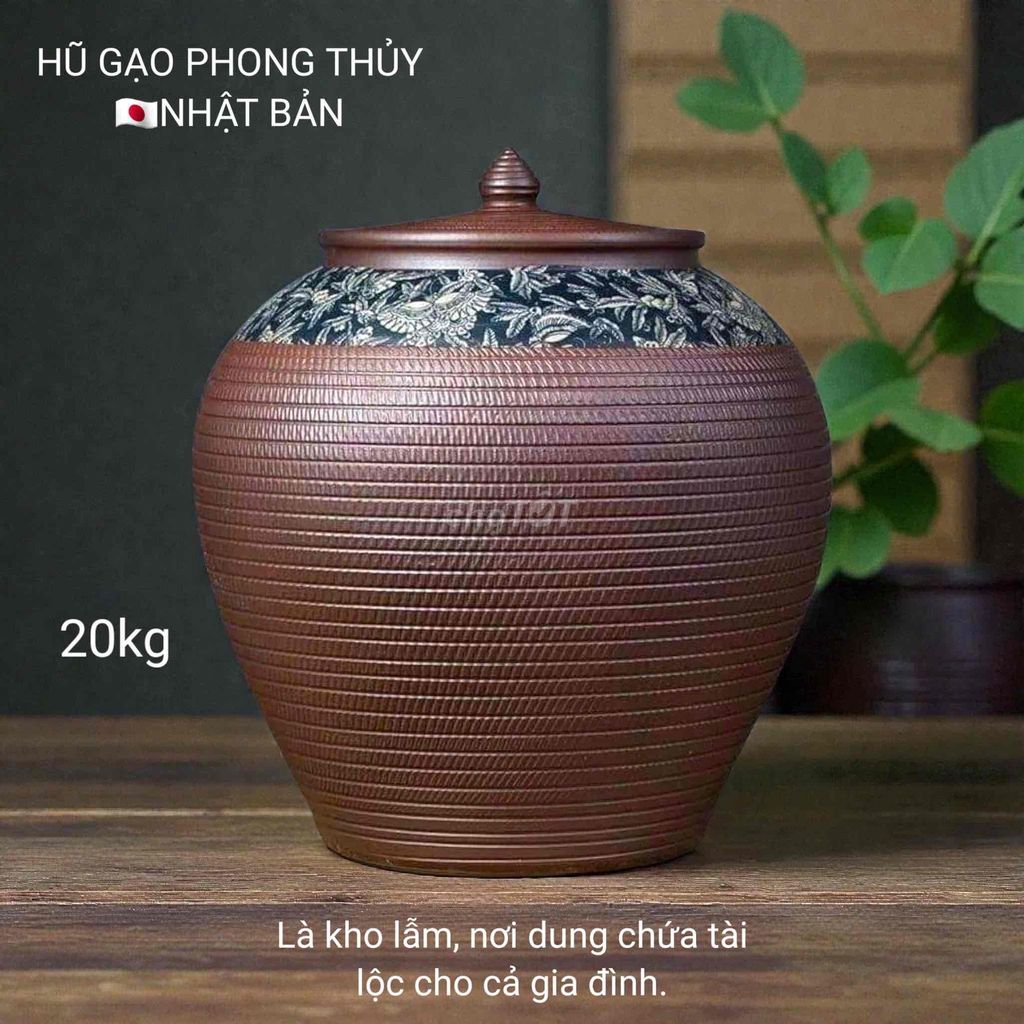 Hũ gạo phong thủy Gốm sứ Nhật Bản. Mua bán Đồ sưu tầm, đồ cổ tại Thành phố Rạch Giá Kiên Giang được đăng bởi Đức Bảo Trần hình 1