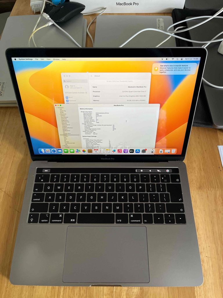 Apple MacBook Pro 2019 i7 13 inch 16GB/512GB Xám. Mua bán Laptop tại Quận Sơn Trà Đà Nẵng được đăng bởi BƠ BƯ Macbook Cũ hình 1