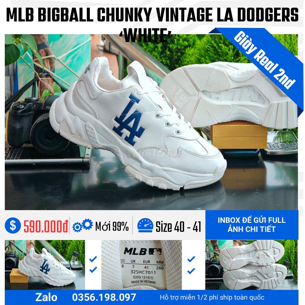 [CHÍNH HÃNG] [Mới 99%] MLB Bigball Chunky Vintage. Mua bán Giày dép tại Quận Bình Thạnh Tp Hồ Chí Minh được đăng bởi chú CÔNG AN bán giày CHÍNH HÃNG hình 1