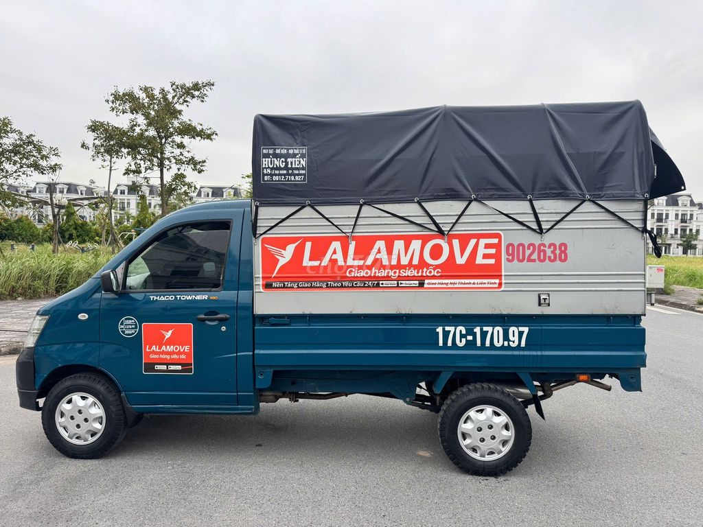 BÁN XE TOWNER990 -THÙNG MUI BẠT – XANH - NĂM 2022. Mua bán Xe tải, xe ben tại Thành phố Thái Bình Thái Bình được đăng bởi vũ quý tưởng hình 5