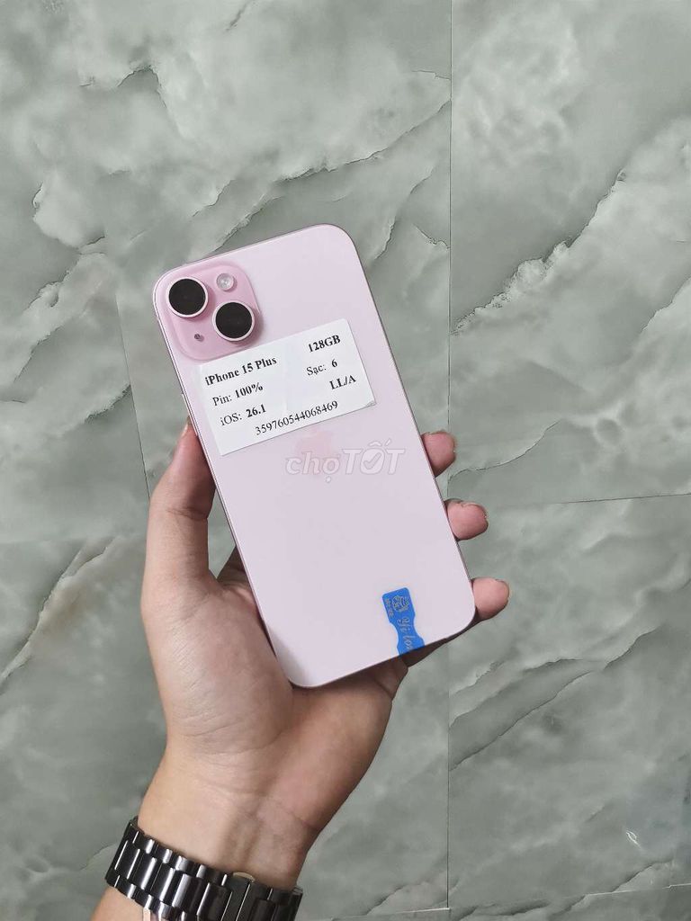 15 plus lock cnc eid 2 sim sẵn ( sạc 6L ). Mua bán Điện thoại tại Huyện Đông Anh Hà Nội được đăng bởi Đại Húp hình 1