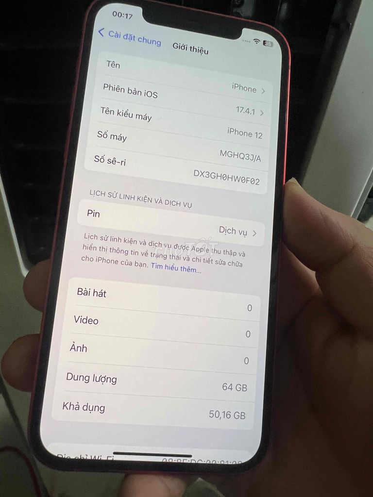 iPhone 12 64GB Đỏ Nguyên zin. Mua bán Điện thoại tại Quận Bắc Từ Liêm Hà Nội được đăng bởi Huân hình 1