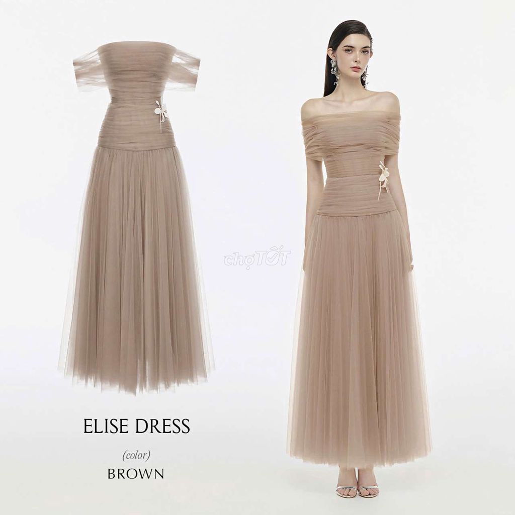 Váy dạ hội Elise Nữ M Nâu Đã sử dụng. Mua bán Quần áo tại Quận Bắc Từ Liêm Hà Nội được đăng bởi Thắng Phan hình 1