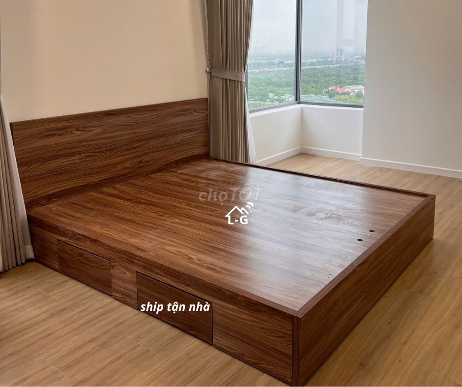 Giường Gỗ^^Gỗ Giường Gỗ$$Giường Gỗ Mdf!!Gỗ Mdf~~. Mua bán Giường, chăn ga gối nệm tại Huyện Cần Giờ Tp Hồ Chí Minh được đăng bởi Lâm Gia Decor hình 1
