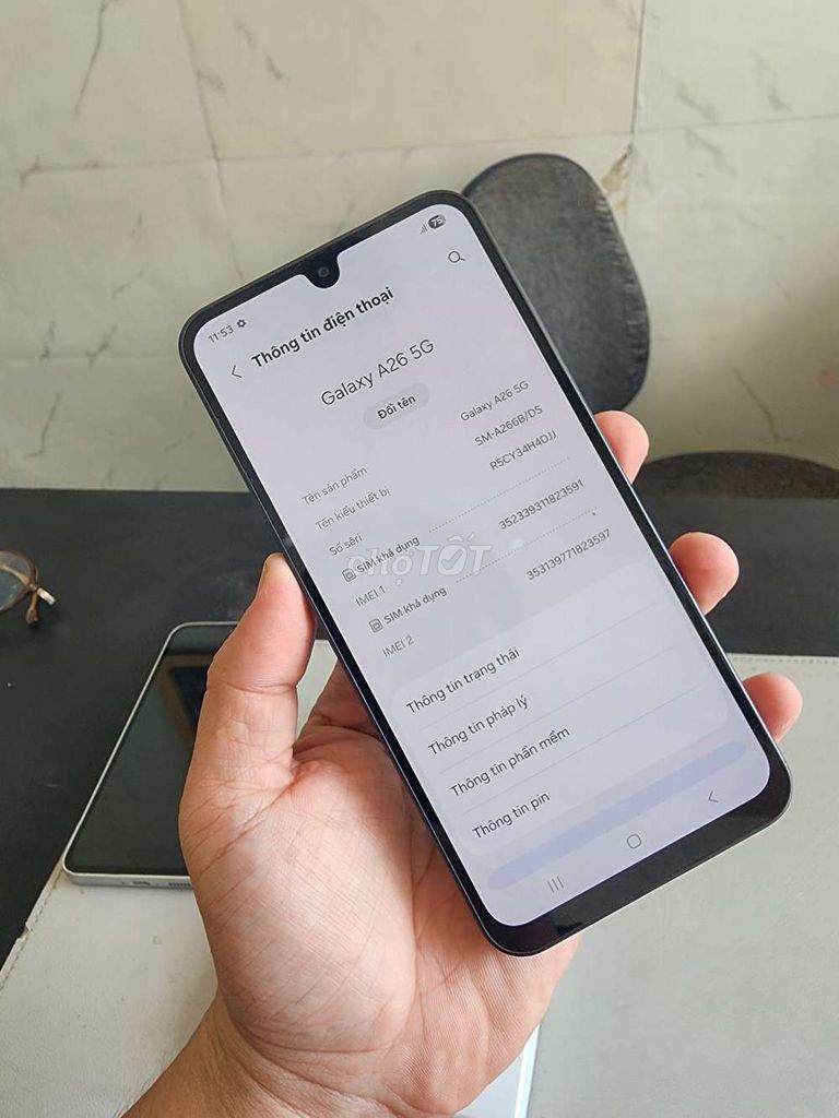 Samsung Galaxy A26 5G Đen. Mua bán Điện thoại tại Quận Ninh Kiều Cần Thơ được đăng bởi nguyễn Trần Quân hình 1