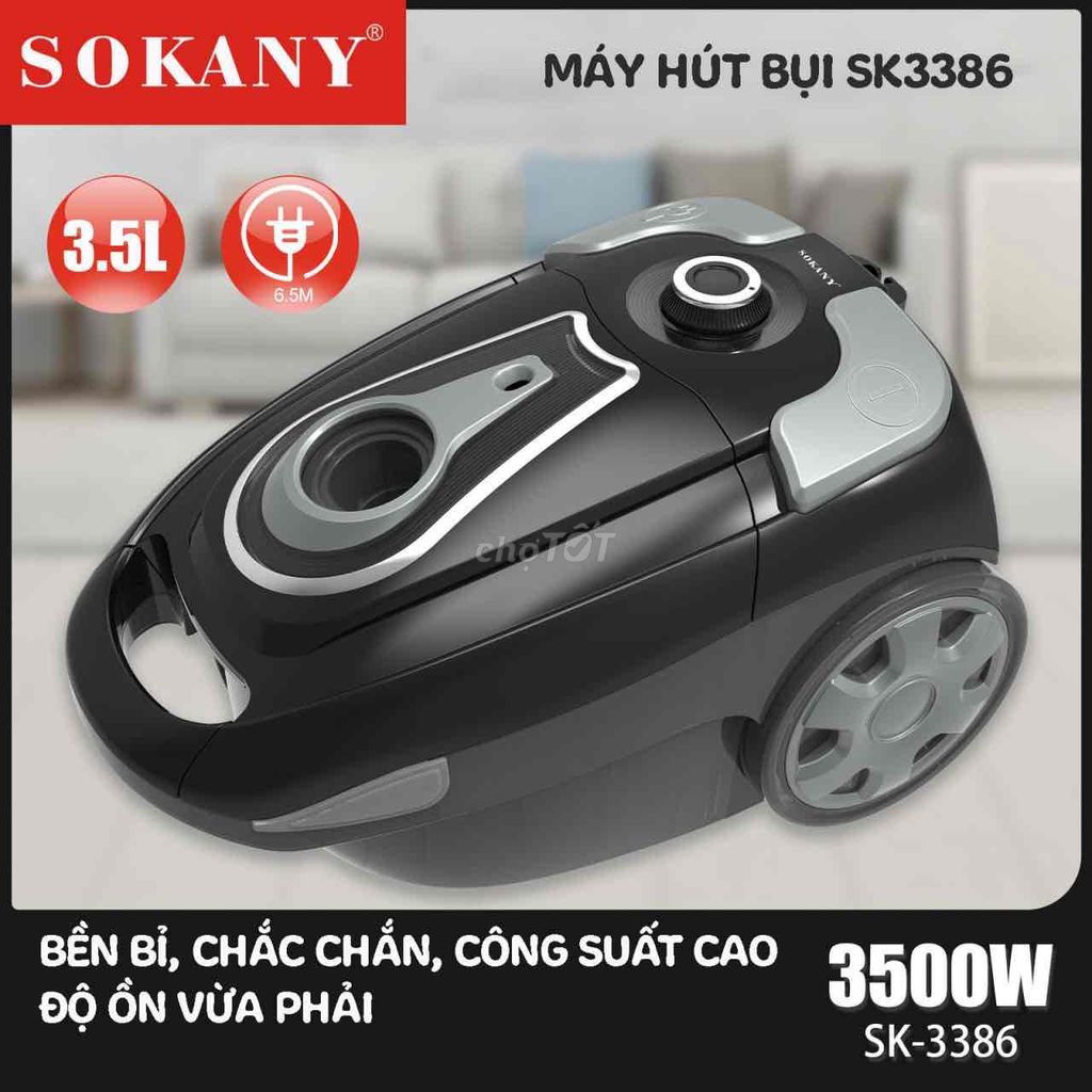 Máy hút bụi Sokany SK-3386 Đen 3500W. Mua bán Thiết bị vệ sinh, nhà tắm tại Quận 8 Tp Hồ Chí Minh được đăng bởi Hoàng Chí Dĩnh hình 1
