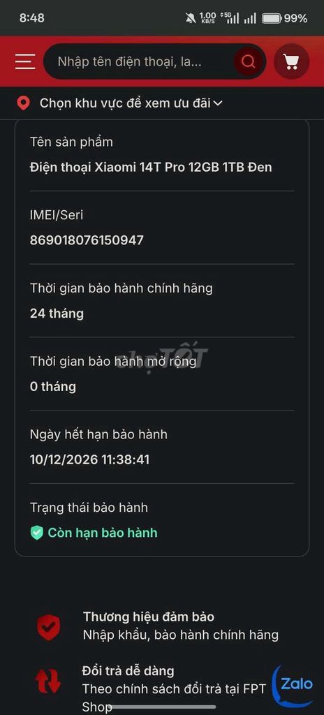 Xiaomi 14T Pro 1TB Đen Đã dùng. Mua bán Điện thoại tại Huyện Hoài Đức Hà Nội được đăng bởi SPWww hình 1