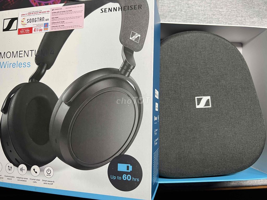 Tai nghe Sennheiser Momentum 4 Đen. Mua bán Tivi, Âm thanh tại Quận 12 Tp Hồ Chí Minh được đăng bởi Quang Trần hình 1
