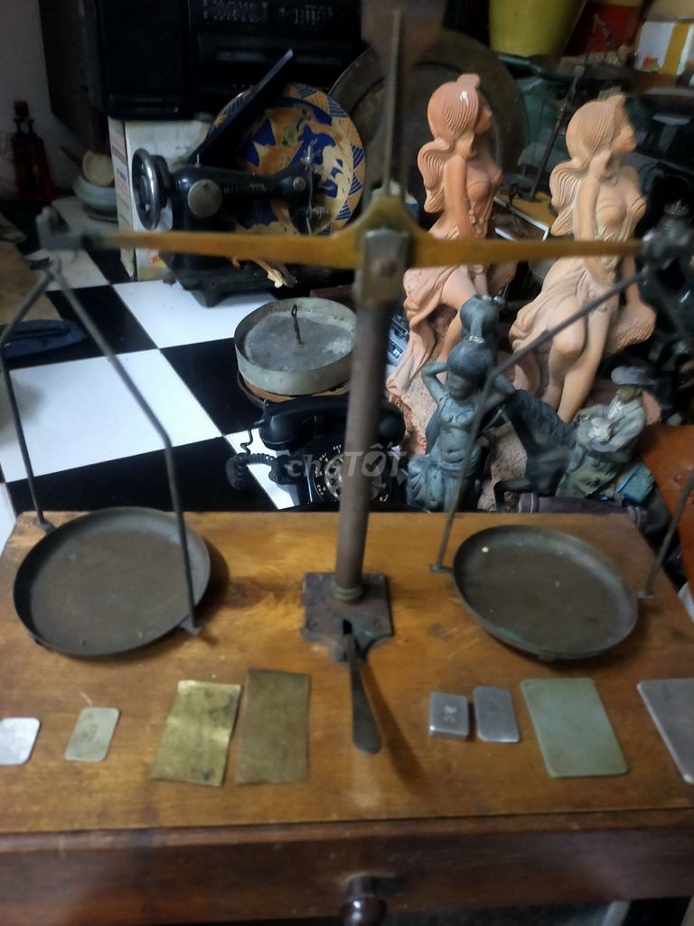 Cân tiểu ly Đồng Cổ điển chuẩn xưa bằng đồng 