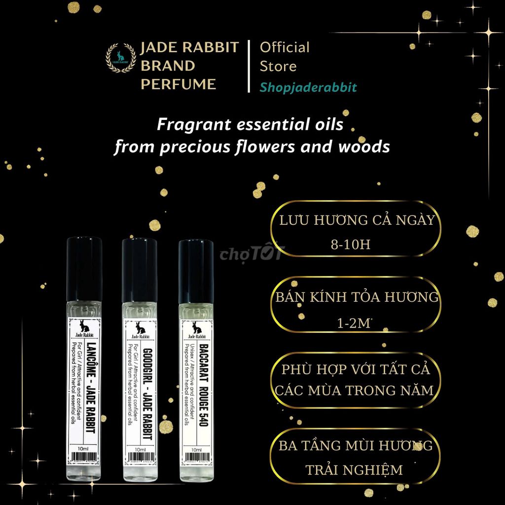 Combo Nước hoa JadeRabbit 2024 Unisex chai 10ml