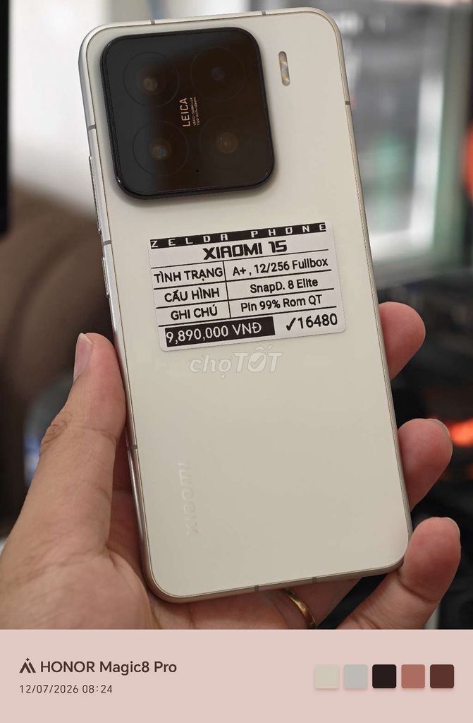 Xiaomi 15 256GB QT Trắng, Đen 99%. Mua bán Điện thoại tại Quận Ninh Kiều Cần Thơ được đăng bởi Zelda Phone hình 1