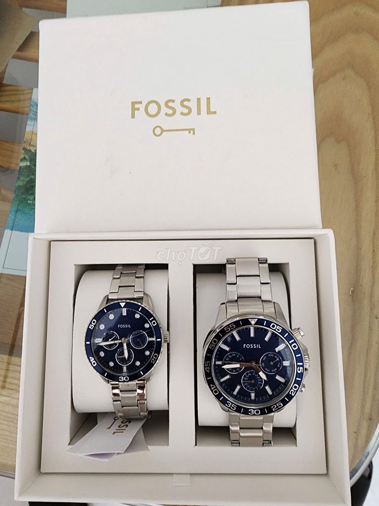 Đồng hồ cặp Nam Nữ Fossil BQ2828Set. Mua bán Đồng hồ tại Quận 6 Tp Hồ Chí Minh được đăng bởi Thanh Tùng hình 1