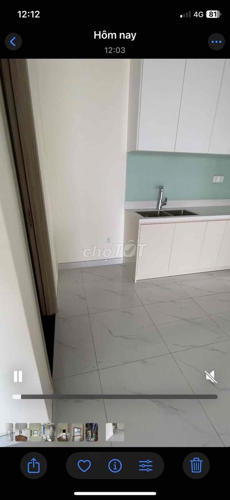 Siêu hiếm! Cho thuê căn DAqua 2PN 2WC 71m2 nhà trống. Giá 11tr/tháng