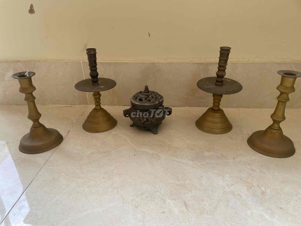 Bộ lư hương  đồng 20cm. Mua bán Đồ sưu tầm, đồ cổ tại Quận Bình Thạnh Tp Hồ Chí Minh được đăng bởi NGUYỄN VĂN HÀO hình 1