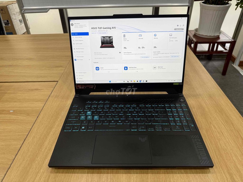 ASUS TUF Gaming A15 Đen Đèn nền bàn phím. Mua bán Laptop tại Thành phố Thủ Đức Tp Hồ Chí Minh được đăng bởi Nguyễn Hoàng Trung hình 1