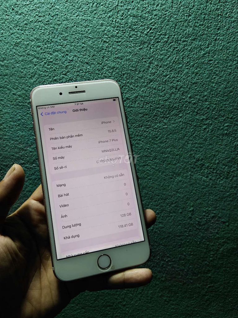 Apple iPhone 7 Plus 128GB Hồng. Mua bán Điện thoại tại Quận Liên Chiểu Đà Nẵng được đăng bởi Công Lực hình 1