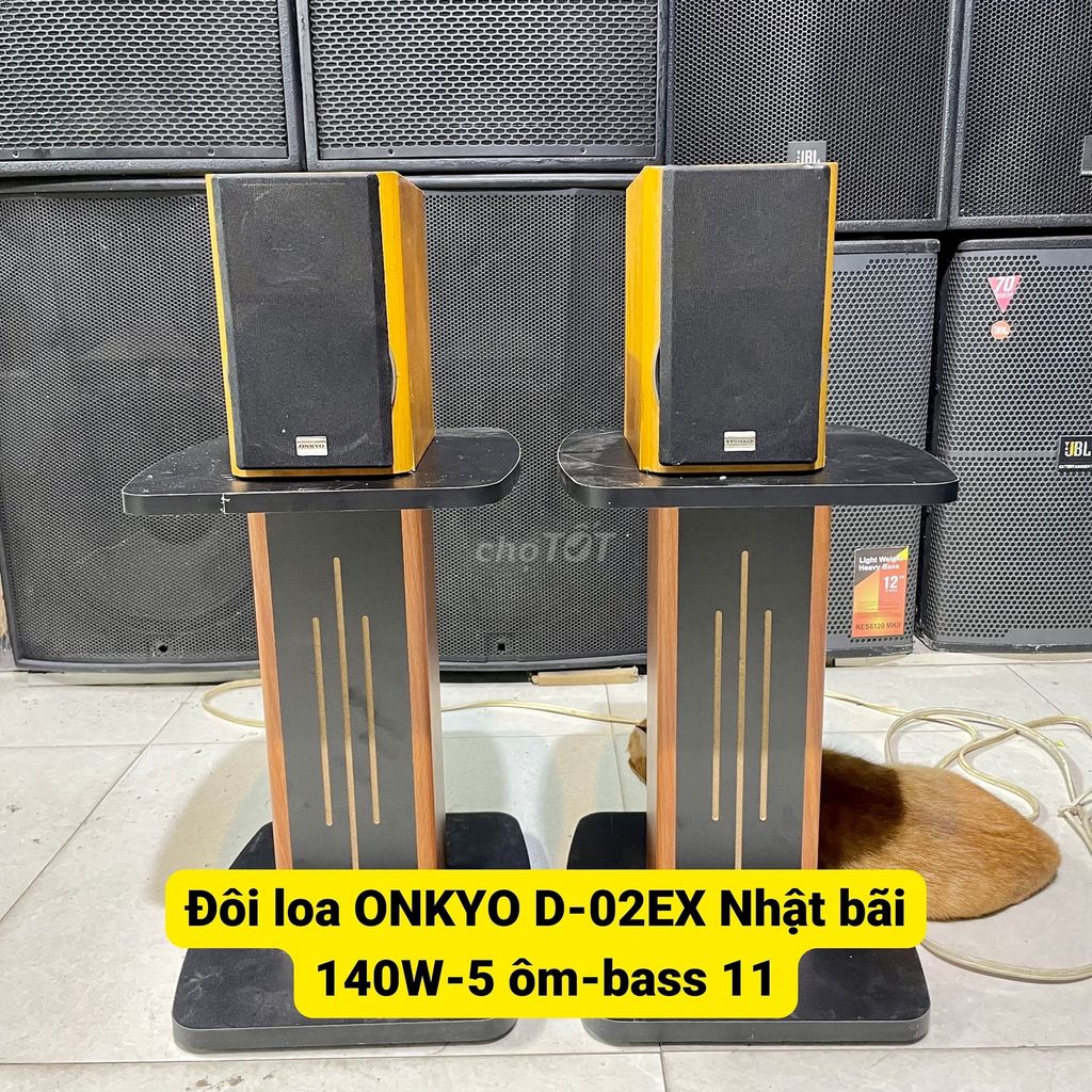 Đôi loa ONKYO D-02EX Nhật bãi, 140W-5 ôm-bass 11