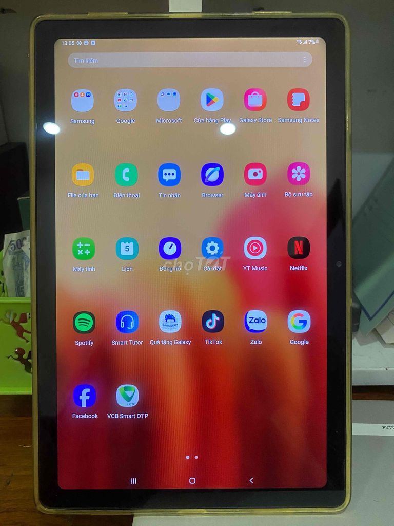 Samsung Galaxy Tab A7 Vàng. Mua bán Máy tính bảng tại Thành phố Thuận An Bình Dương được đăng bởi trương thị nga hình 1