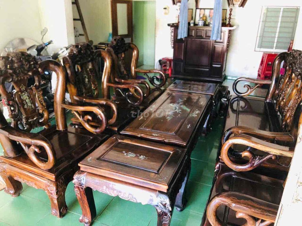 Bộ salon Gỗ gõ tự nhiên 9 món Nâu. Mua bán Bàn ghế tại Huyện Phú Ninh Quảng Nam được đăng bởi đức hình 1