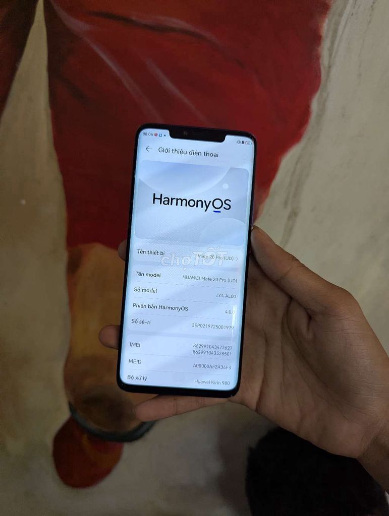 Huawei Mate 20 Pro Xanh 8/128. Mua bán Điện thoại tại Quận Bình Thuỷ Cần Thơ được đăng bởi KengBu hình 1