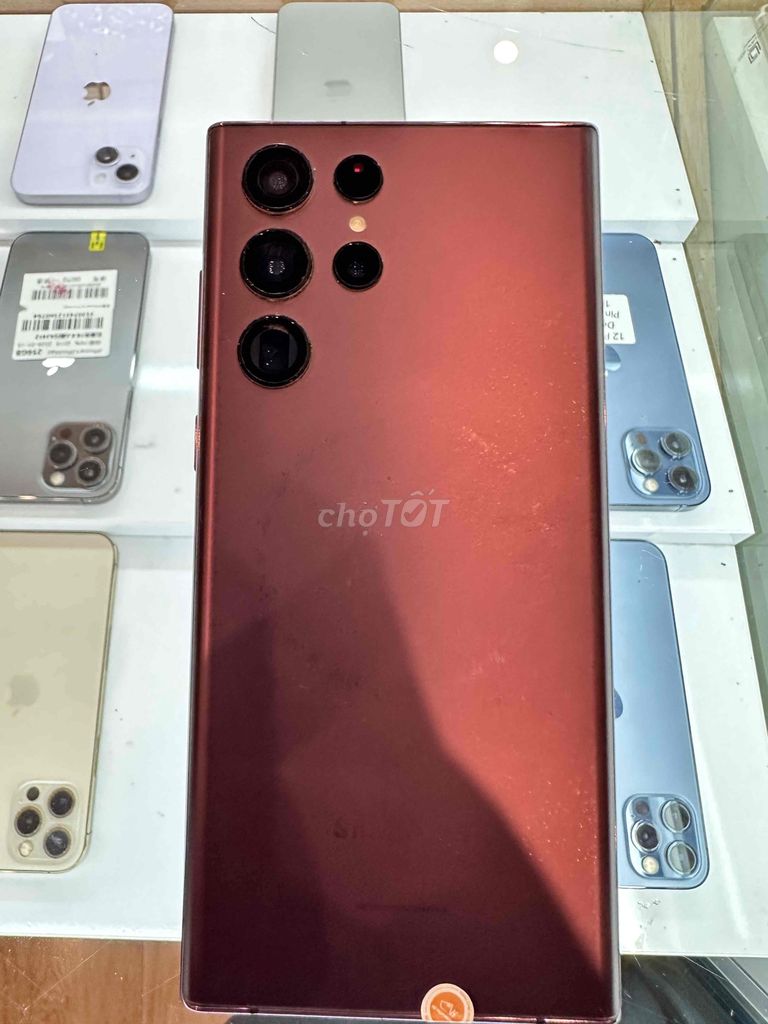 Samsung Galaxy S22 Ultra Đỏ tía. Mua bán Điện thoại tại Huyện Vũ Thư Thái Bình được đăng bởi cuong hình 1