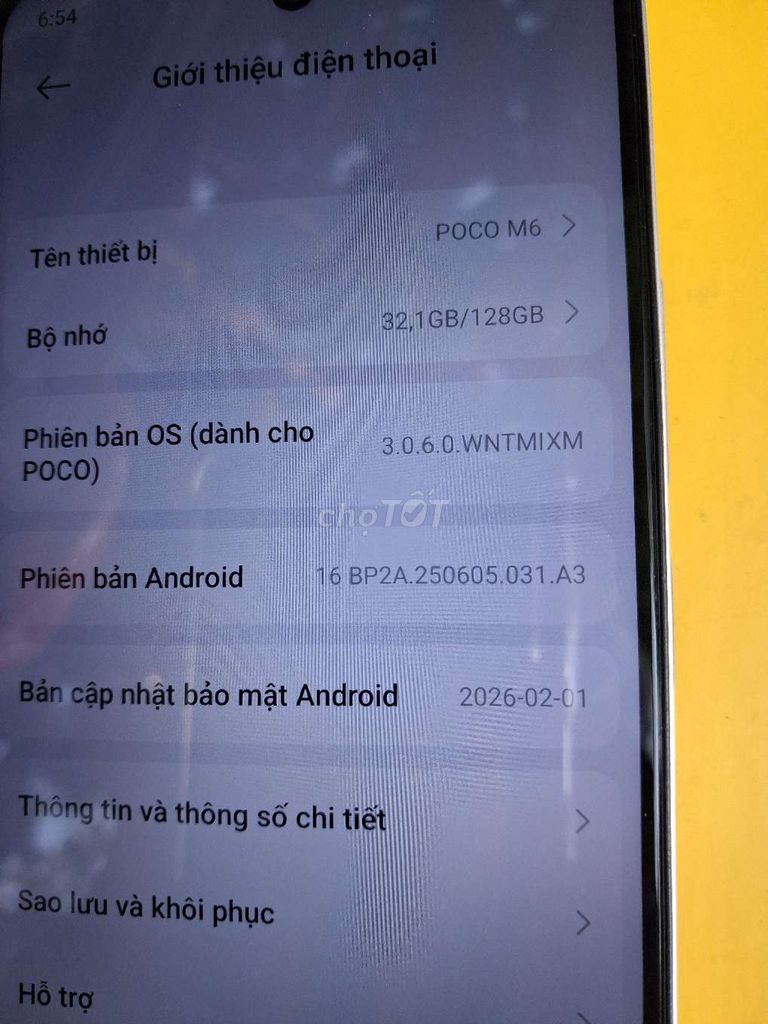 POCO M6 128GB Bạc. Mua bán Điện thoại tại Huyện Hòa Vang Đà Nẵng được đăng bởi Chú kha hình 1