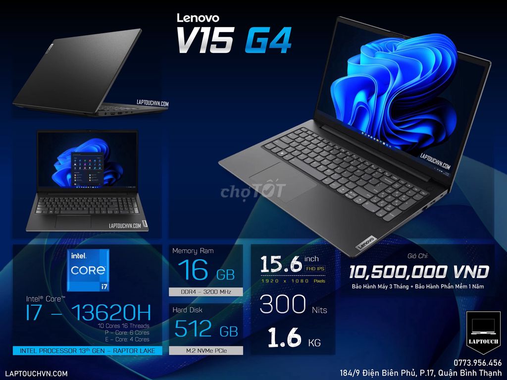Lenovo V15 G4 2025. Mua bán Laptop tại Quận Bình Thạnh Tp Hồ Chí Minh được đăng bởi Cửa Hàng Máy Tính Laptouch VN hình 1