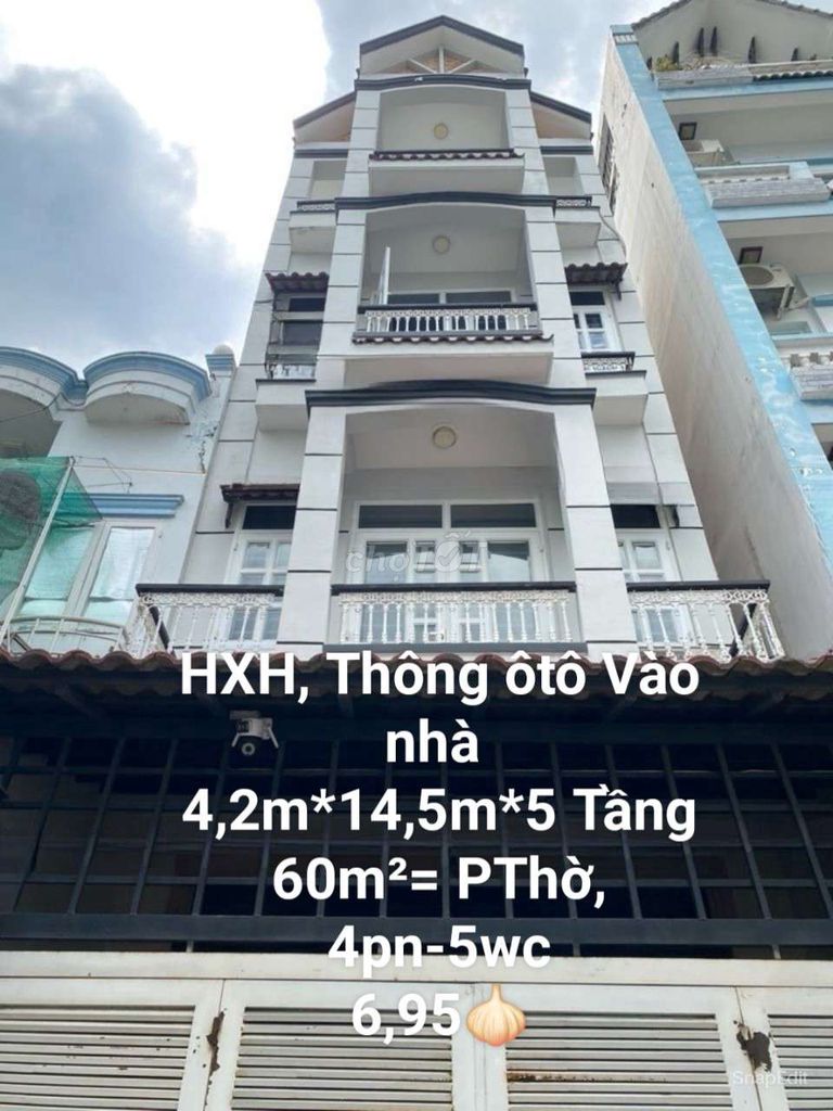 hxh Thông, giáp T Bình 60m2* 5 tầng,4pn,5wc #️⃣6,59 tỷ Tl