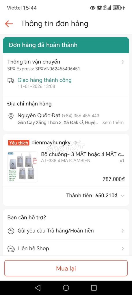 Chuông báo cửa AT-338 Trắng. Mua bán Nội thất, đồ gia dụng khác tại Huyện Bù Gia Mập Bình Phước được đăng bởi Dặng quỳnh hình 1