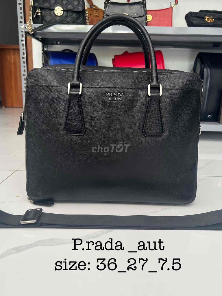 túi PRADA size 36x27x7.5 hàng đấu giá Nhật