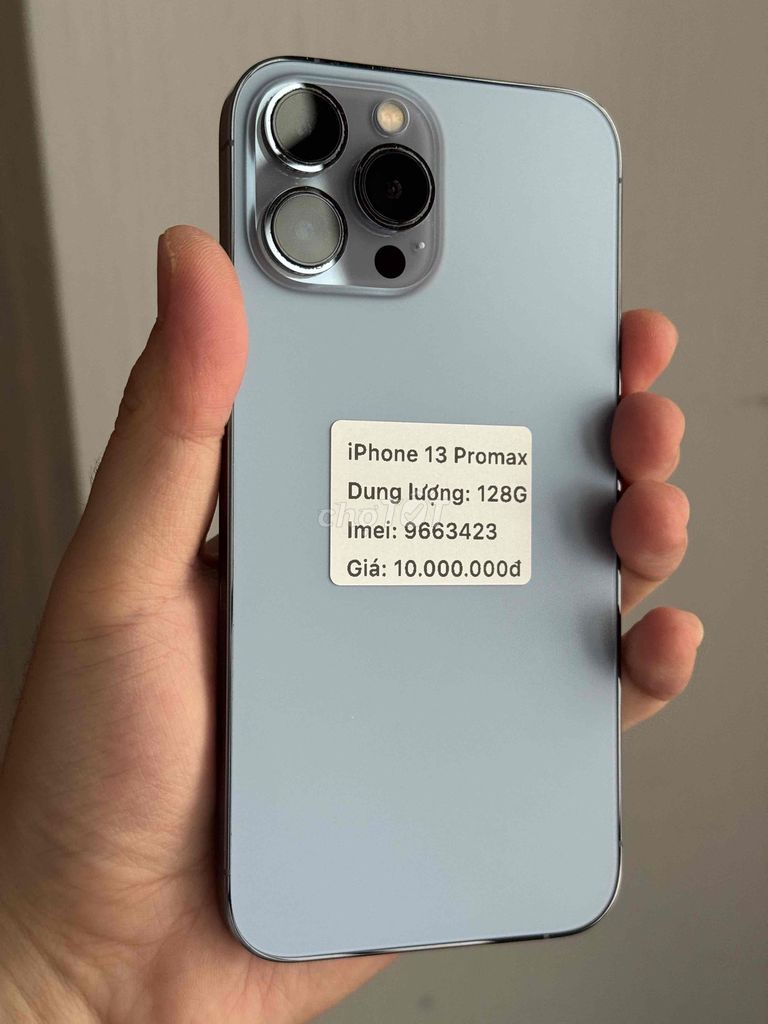 iPhone 13 Pro Max 128GB Xanh Blue Đã sử dụng. Mua bán Điện thoại tại Thành phố Buôn Ma Thuột Đắk Lắk được đăng bởi Nguyễn Hoàng hình 1