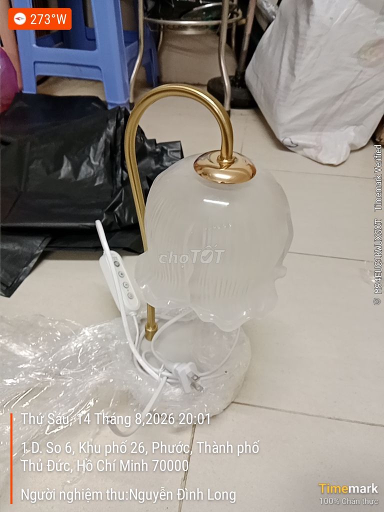 Đèn ngủ Thủy tinh, Đá Trắng, Vàng đồng. Mua bán Đèn tại Thành phố Thủ Đức Tp Hồ Chí Minh được đăng bởi Long Nguyễn hình 1