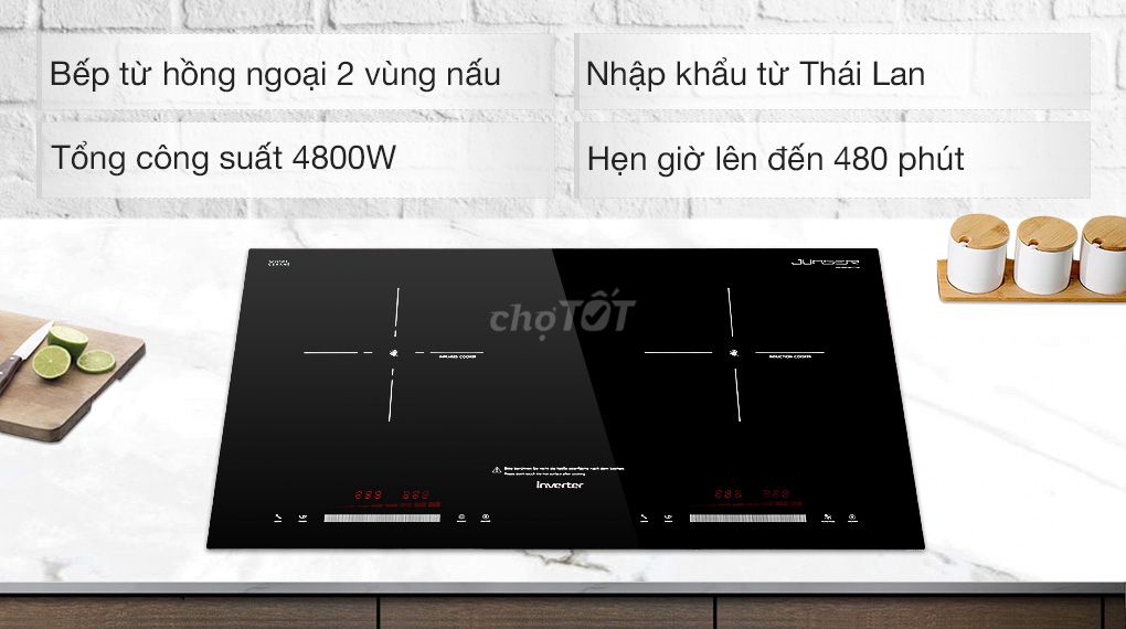 Bếp từ hồng ngoại lắp âm Junger SIS-68 Giá Tốt. Mua bán Bếp, lò, đồ điện nhà bếp tại Quận 12 Tp Hồ Chí Minh được đăng bởi Hoangcuonghome  hình 4