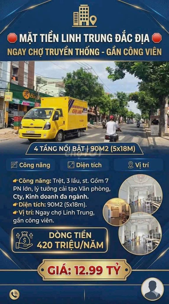 11,5 TỶ - NHÀ MẶT TIỀN ĐƯỜNG SỐ 10 - LINH TRUNG - LINH TRUNG