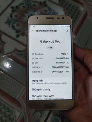 Samsung J3 Pro Cần bán. Mua bán Điện thoại tại Huyện Thanh Trì Hà Nội được đăng bởi Mi Mi