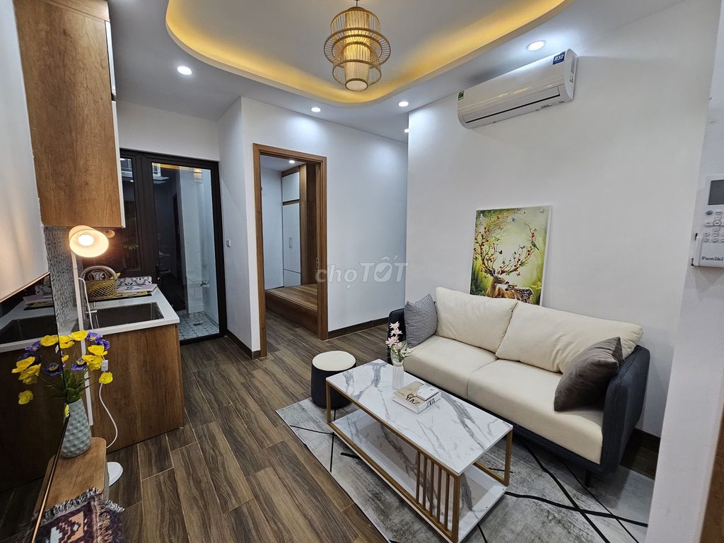 Cho thuê CCMN Láng - Chùa Láng - Huỳnh Thúc Kháng 52m ở ngay, Full Đồ