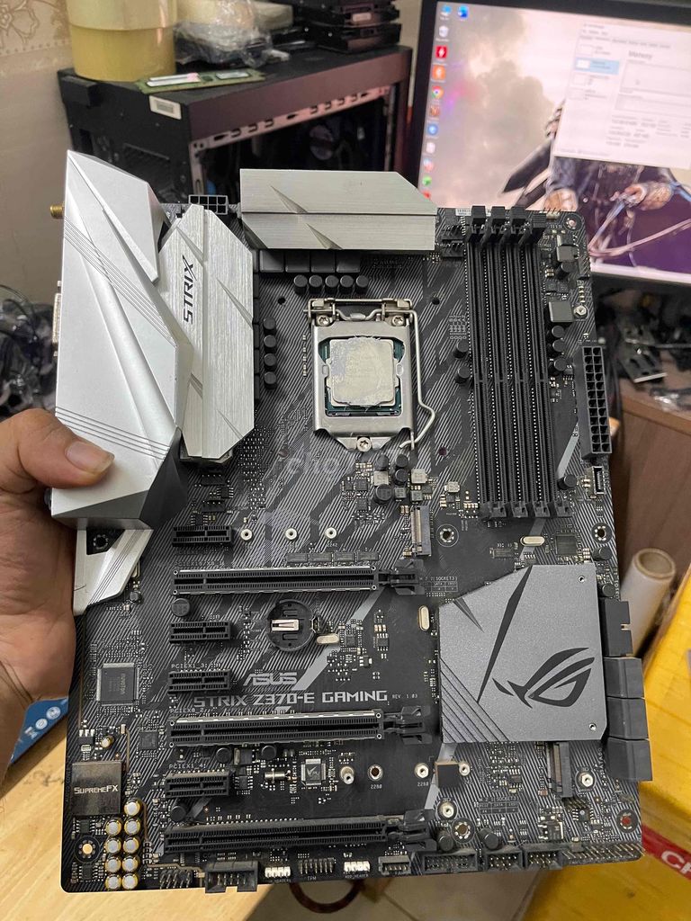 Mainboard ASUS ROG Strix Z370-E kẹp i7-8700 đẹp. Mua bán Linh kiện (RAM, Card...) tại Quận Bình Tân Tp Hồ Chí Minh được đăng bởi Mr Hoàn hình 1