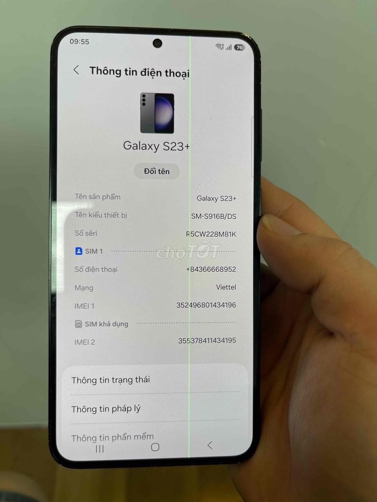 Samsung Galaxy S23+ 256GB Đen Đã sử dụng. Mua bán Điện thoại tại Thành phố Long Khánh Đồng Nai được đăng bởi Dũng hình 1