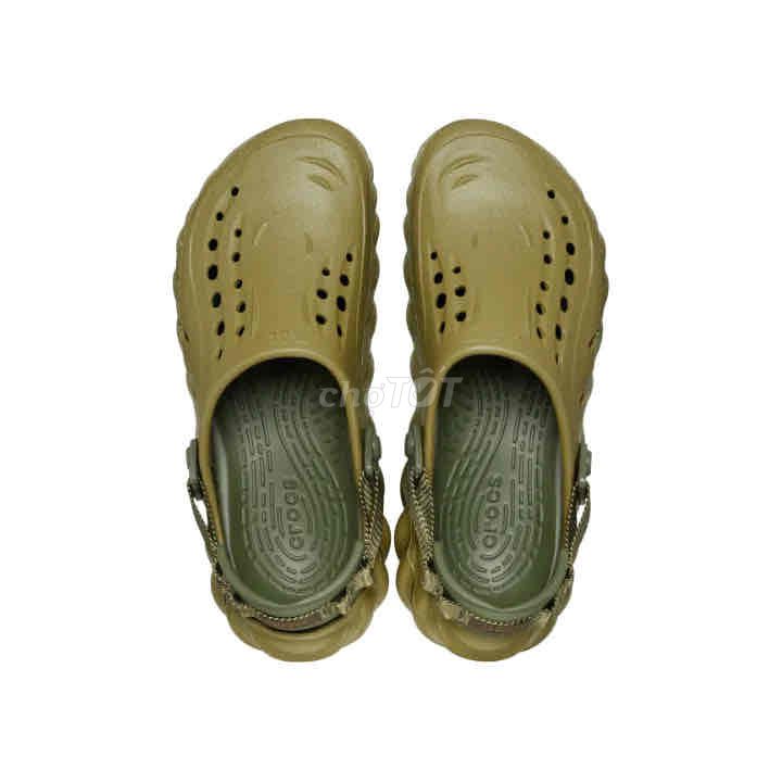 Dép Crocs echo xanh olive chính hãng new 100%