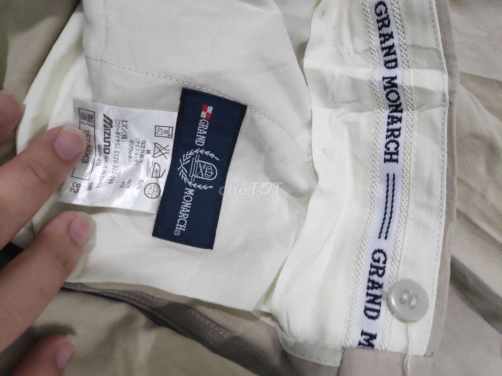 Quần tây Grand Monarch Nam Polyester size 82. Mua bán Quần áo tại Huyện Nam Sách Hải Dương được đăng bởi Dọn tủ quần áo Lỗi tặng hình 1