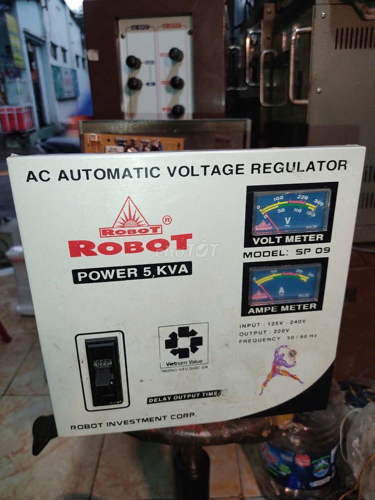 Bán ổn áp ROBOT 5kva đẹp 95% hoạt động tốt. Mua bán Đồ chuyên dụng, Giống nuôi trồng tại Thành phố Thủ Đức Tp Hồ Chí Minh được đăng bởi Lioa Nhường hình 1