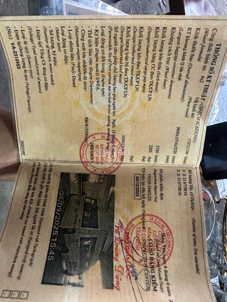 Ford Transit 2008 - 254844 km. Mua bán Ô tô tại Quận Long Biên Hà Nội được đăng bởi TOÀN THẮNG Ô TÔ KINH BẮC hình 19