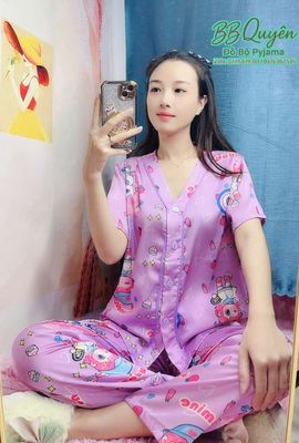 ĐỒ BỘ PYJAMA TAY NGẮN - CHẤT LATIN CAO CẤP. Mua bán Quần áo tại Quận Bình Tân Tp Hồ Chí Minh được đăng bởi BB Quyên Fashion 