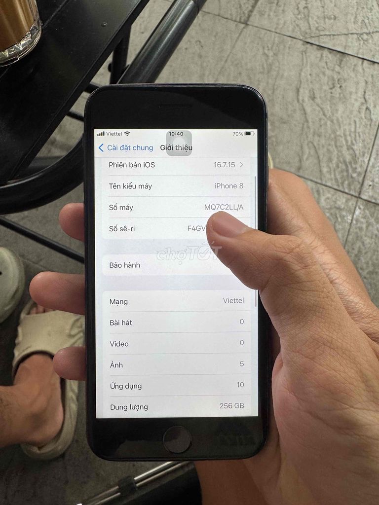 Apple iPhone 8 256GB Đen. Mua bán Điện thoại tại Quận Gò Vấp Tp Hồ Chí Minh được đăng bởi việt anh hình 1