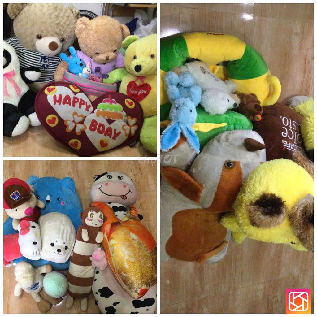 Thú nhồi bông, 80-120cm, tất cả 350k. Mua bán Sở thích khác tại Quận Gò Vấp Tp Hồ Chí Minh được đăng bởi Ivan hình 1