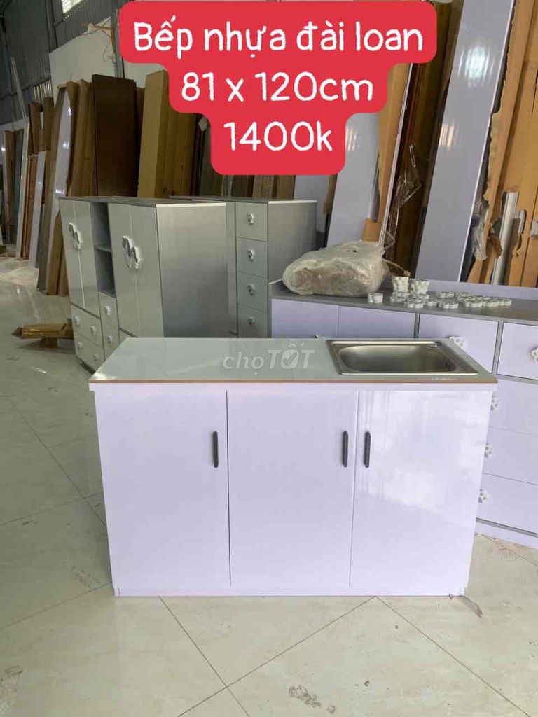 Tủ bếp Nhựa Đài Loan Trắng 81x120cm. Mua bán Tủ, kệ gia đình tại Quận Phú Nhuận Tp Hồ Chí Minh được đăng bởi Nội Thất Gia Đình hình 1