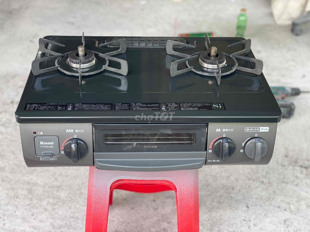 Bếp ga Rinnai PT20N-BK Xám đen. Mua bán Bếp, lò, đồ điện nhà bếp tại Thị xã Tân Châu An Giang được đăng bởi Duy Anh Phạm Huỳnh hình 1
