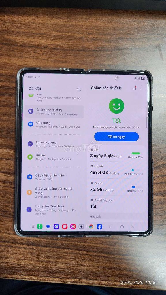 Samsung Fold 3 Việt Nam 512GB Đen. Mua bán Điện thoại tại Quận Đống Đa Hà Nội được đăng bởi Hạnh hình 1