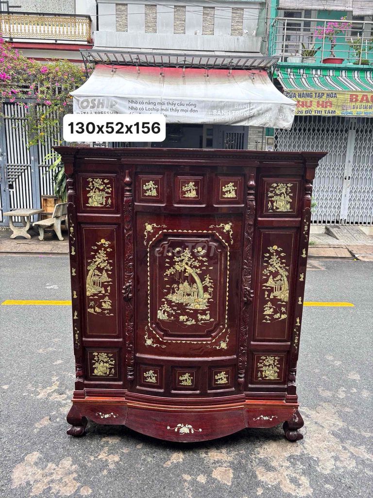 Tủ thờ cẩn ốc, tủ thờ, tủ gỗ, nghi thờ. Mua bán Tủ, kệ gia đình tại Quận Tân Phú Tp Hồ Chí Minh được đăng bởi Bích Thanh hình 1